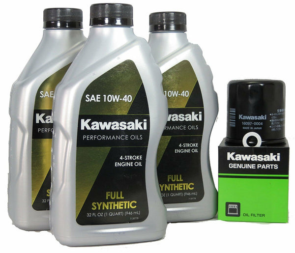 Kawasaki Engines Oil and Oil Filter Change 